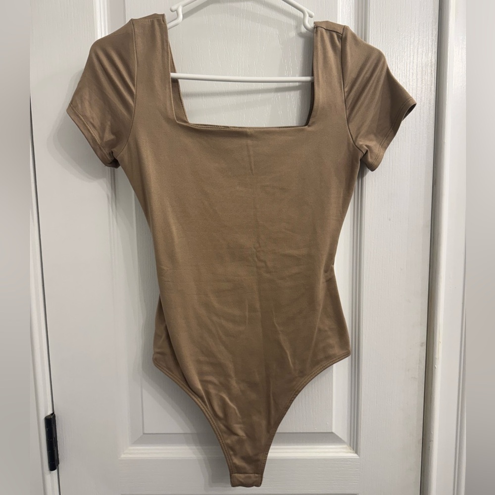Lulu's Tan Bodysuit